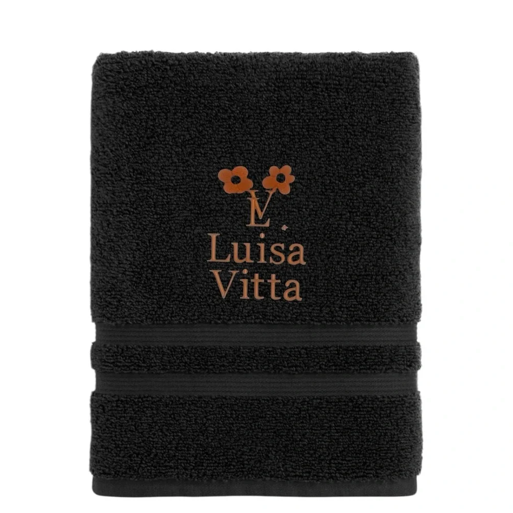 Bath towel Personalized Embroidered Luxurious logo Monogrammed New 30x54